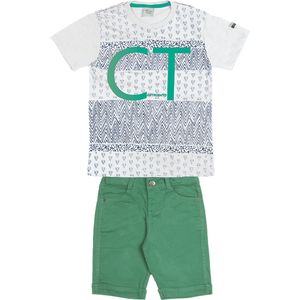 Conjunto Camiseta e Bermuda Sarja com Elastano Catavento