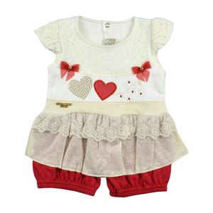 Banho de Sol Feminino Bebê Pipoquinhas