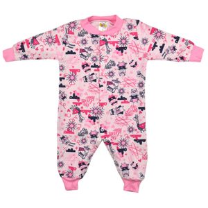 Macacão Pijama Rosa Feminino de Bebê
