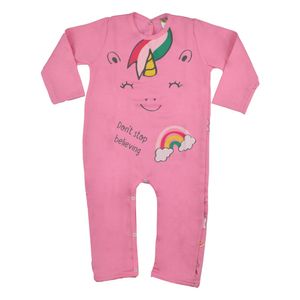 Macacão Moletom Flanelado Unicórnio Gaga Baby