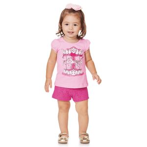 Conjunto Feminino Bebê Rolú Carrossel de Cavalo