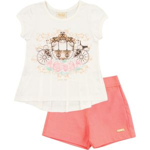 Conjunto Blusa e Shorts Bebê Rolú Carruagem