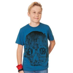 Camiseta Masculina Juvenil "new York" Rolú