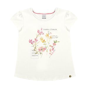 Blusa Feminina Juvenil Flores Alakazoo