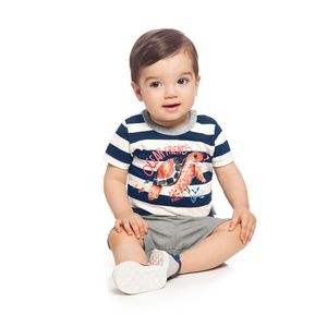 Conjunto Camiseta e Bermuda Moletom Alakazoo