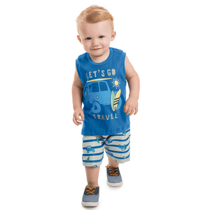 Conjunto Masculino Regata e Bermuda Rolú