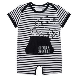 Macacão Listrado Masculino Bebê Lucboo