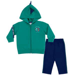 Conjunto com Capuz Dino Space Alakazoo