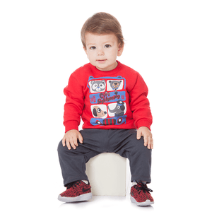 Conjunto Masculino Blusão e Calça Abrange