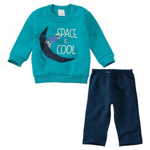 Conjunto Masculino Bebê Blusão e Calça Malwee Kids