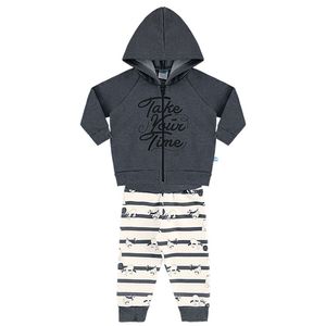 Conjunto Masculino Bebê Blusão e Calça Marlan