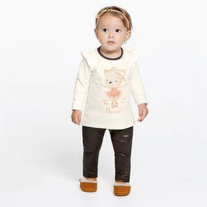 Conjunto Blusinha e Legging Dila em Cotton