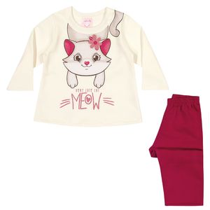 Conjunto Blusa e Calça de Moletom Kely Kety