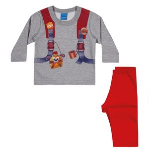 Conjunto Blusa e Calça Moletom de Bebê Wrk