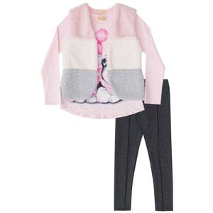 Conjunto Blusa, Colete e Calça Kukiê