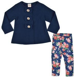 Conjunto Casaco em Soft e Calça Juvenil Carol e Dani