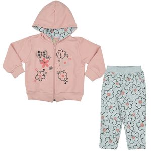 Conjunto Florzinha Jaqueta e Calça Feminina Bebê