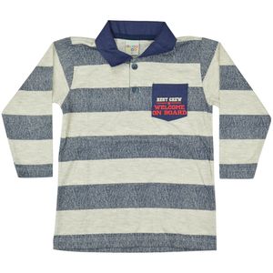 Polo Listrada Masculina Primeiros Passos Have Fun