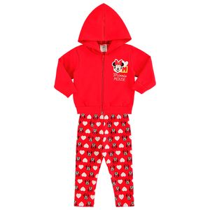 Conjunto Minnie Bebê Jaqueta e Legging Marlan