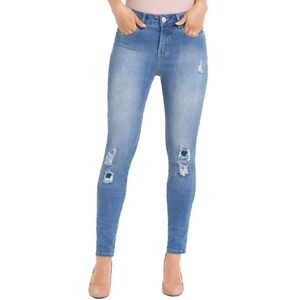 Calça Jeans Chapa Barriga Feminina Adulto Lunender