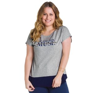 Blusa Feminina Adulto Lunender Mais Mulher