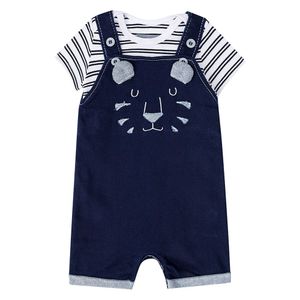 Conjunto Body e Jardineira Lucboo