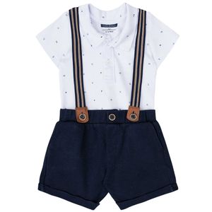 Conjunto Masculino Body e Bermuda de Suedine Lucboo