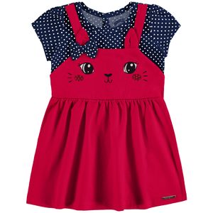 Vestido Gatinha Bebê Alakazoo