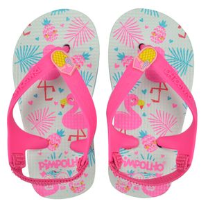 Chinelo Praiano Infantil Pimpolho Flamingos Fem