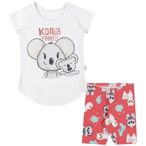 Conjunto Koala Blusa e Ciclista Bebê Elian