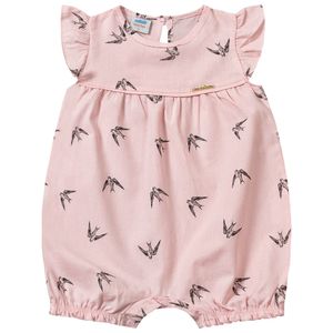 Macacão de Bebê em Tricoline Pássaros Marlan