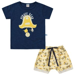 Conjunto Camiseta e Bermuda Pirate Bear Marlan