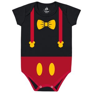 Body Mickey Imita Suspensorio em Suedine Penteado Marlan