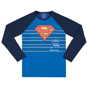 Camiseta Superman com Proteção Uv Primeiros Passos Marlan