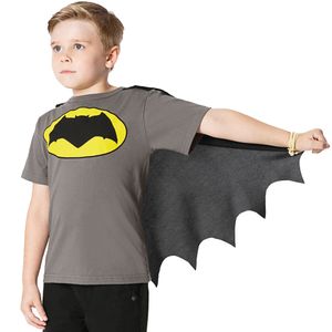 Camiseta Batman com Capa Masculina Infantil Marlan