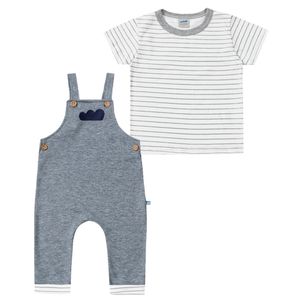 Conjunto Macacão e Camiseta Masculina Marlan