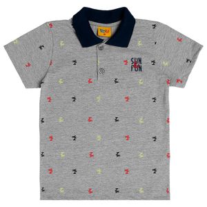 Camiseta Polo Coqueiros Masculina Infantil Rolú