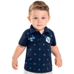 Camiseta Polo Masculina Infantil Rolú