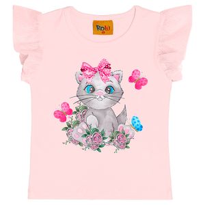 Blusa Gatinha Bebê Rolú