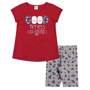 Conjunto Feminino Blusa e Ciclista Elian