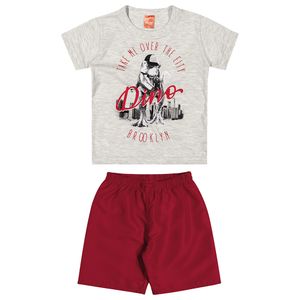 Conjunto Masculino Dinossauro Primeiros Passos Elian