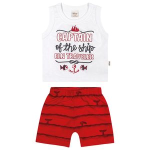 Conjunto Masculino Regata e Bermuda Tactel Elian