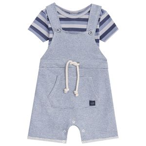 Body e Jardineira Masculina Bebê Lucboo