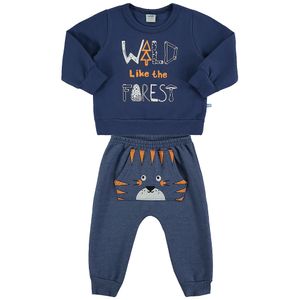 Conjunto Jaqueta e Calça Masculina Bebê Marlan