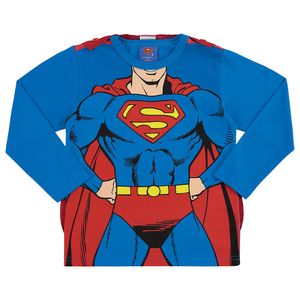 Camiseta Superman com Capa Primeiros Passos Marlan