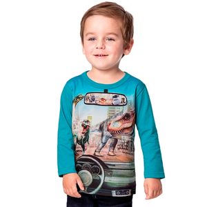 Camiseta Dinossauro Masculina Infantil Marlan