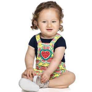 Blusa e Jardineira Bebê Elian