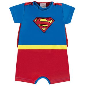 Macacão Super Homem com Capa de Bebê Marlan