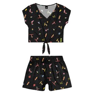 Conjunto Blusa e Shorts Feminino Beats