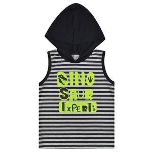 Regata Dinossauro com Capuz Masculina Primeiros Passos Have Fun